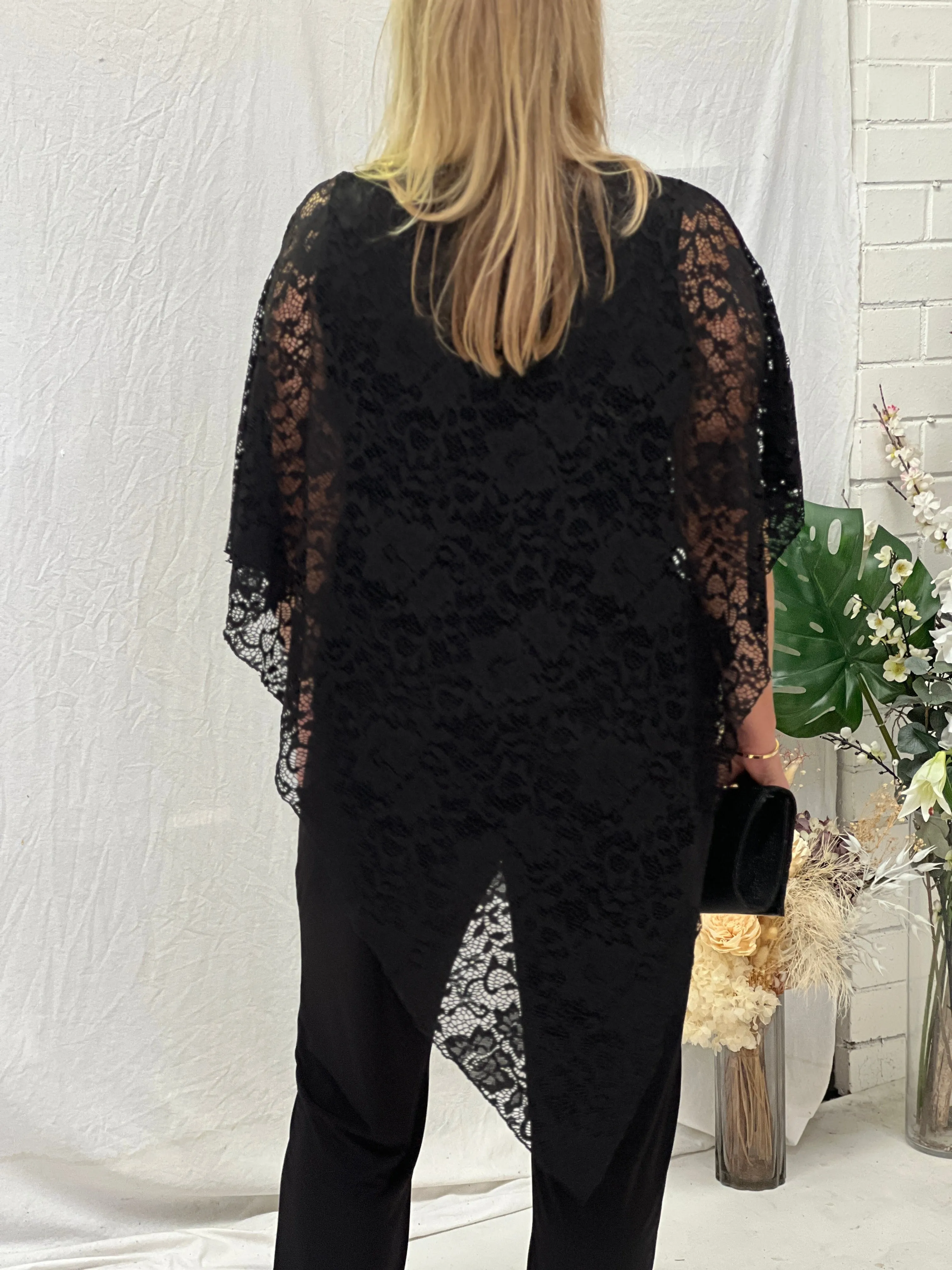 Owen Black Lace Top