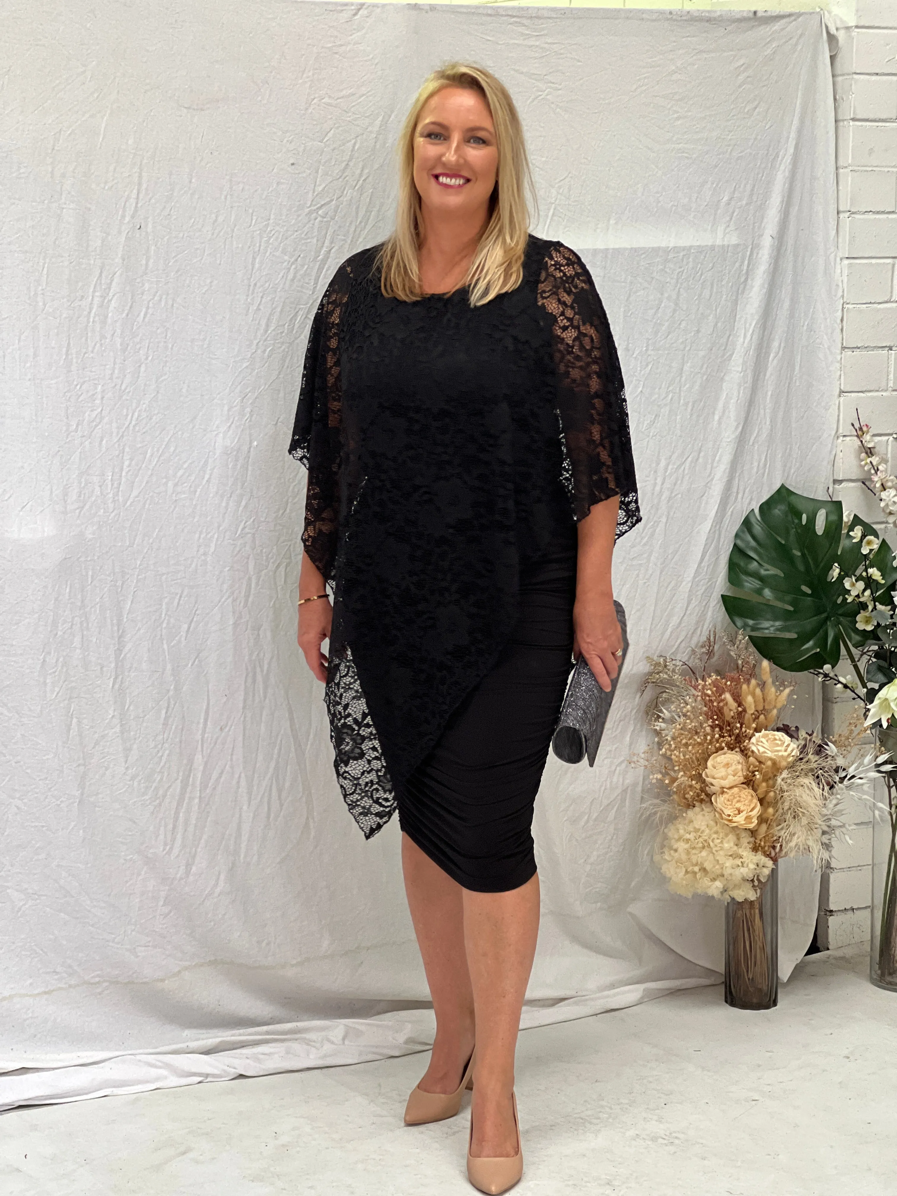 Owen Black Lace Top