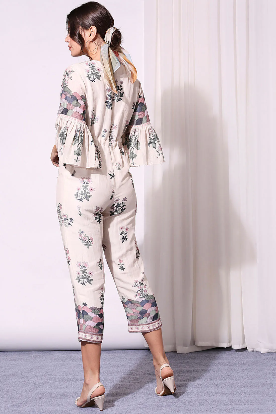 Pastel Floral Printed Jumpsuit