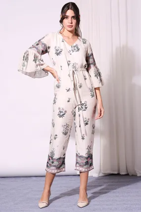 Pastel Floral Printed Jumpsuit