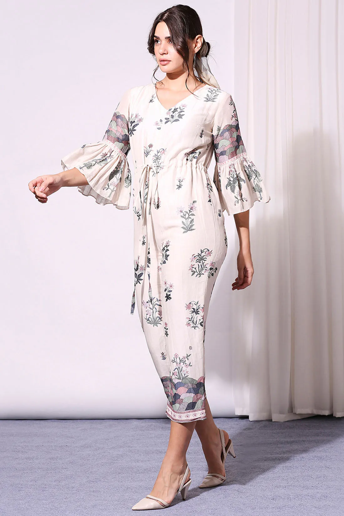 Pastel Floral Printed Jumpsuit