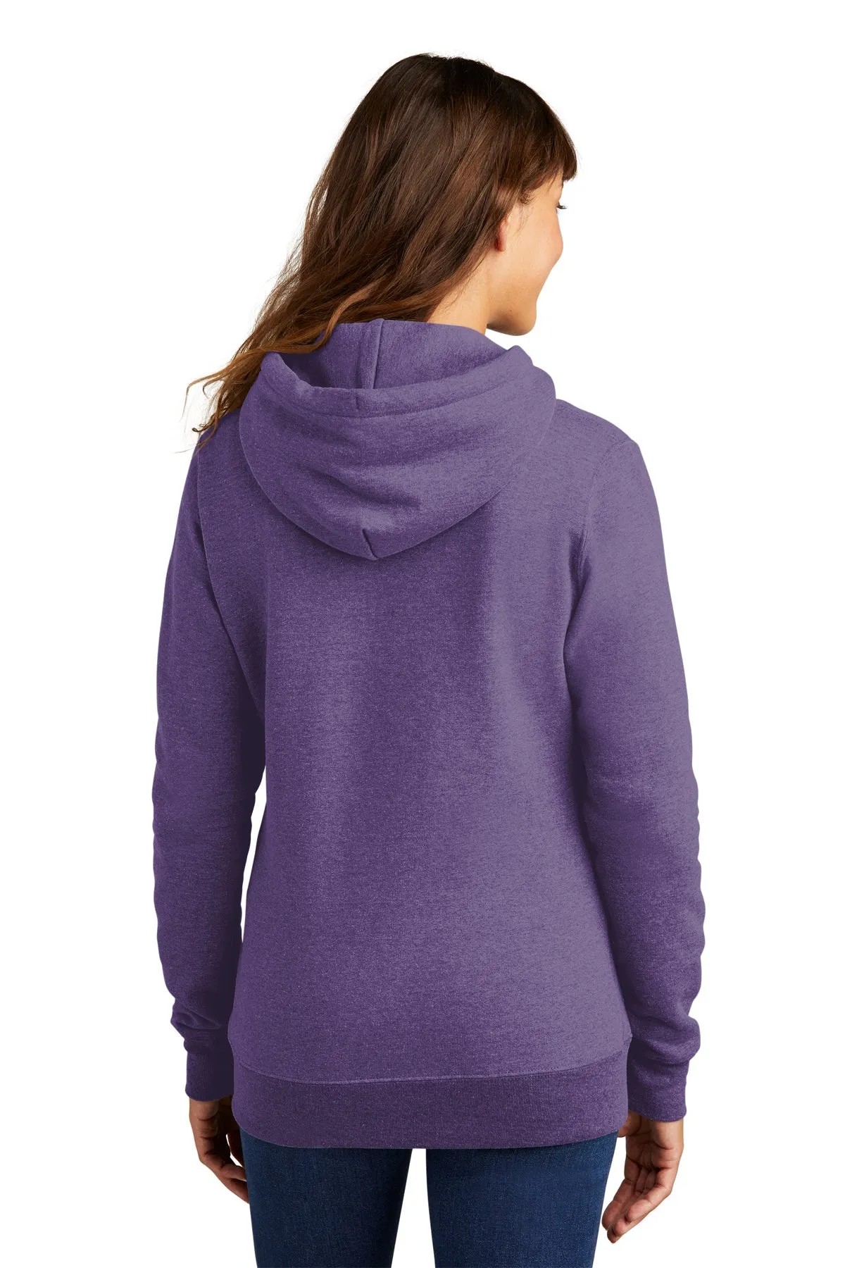 Port & Company Ladies Core Fleece Customized Hoodies, Heather Purple