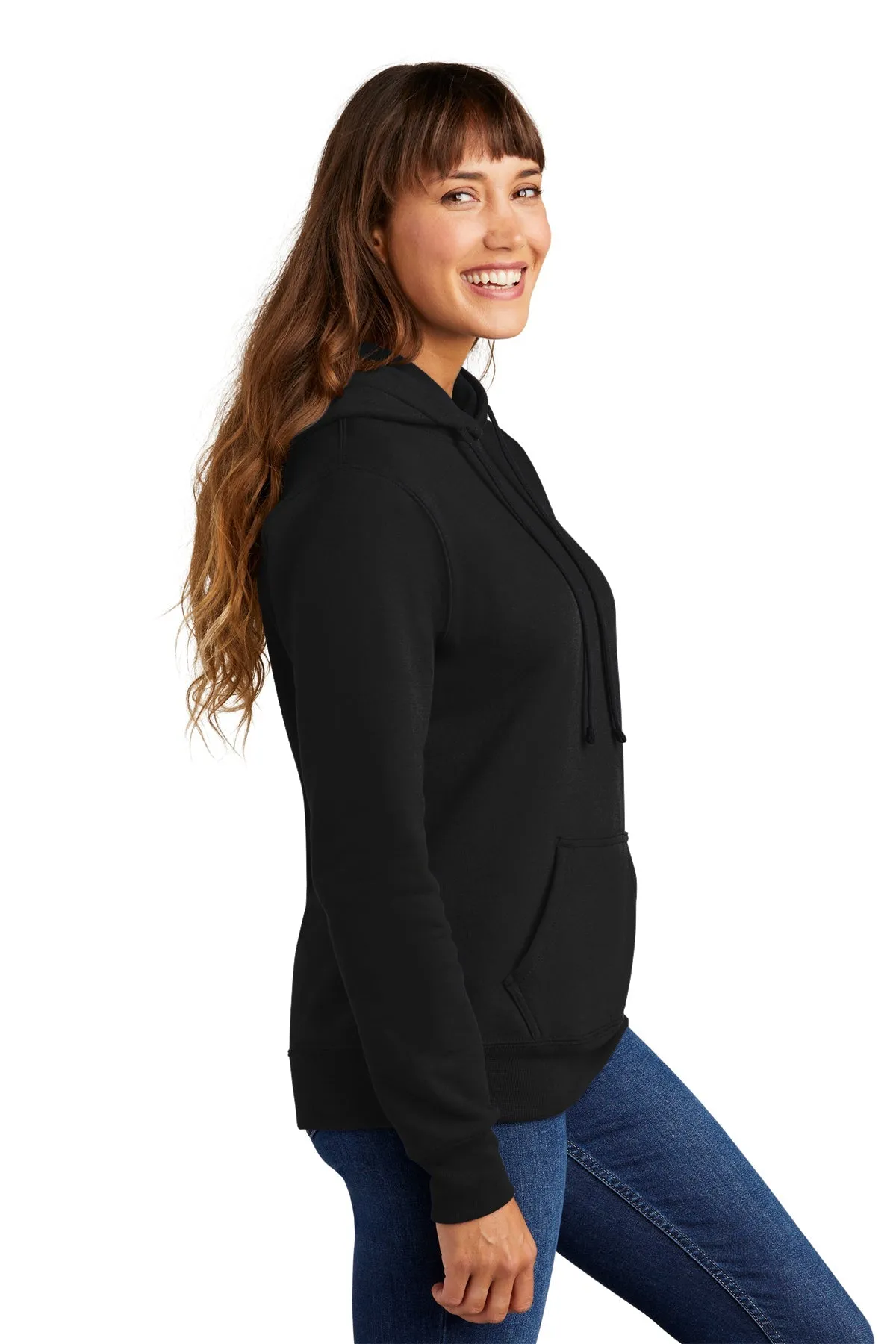 Port & Company Ladies Core Fleece Customized Hoodies, Jet Black