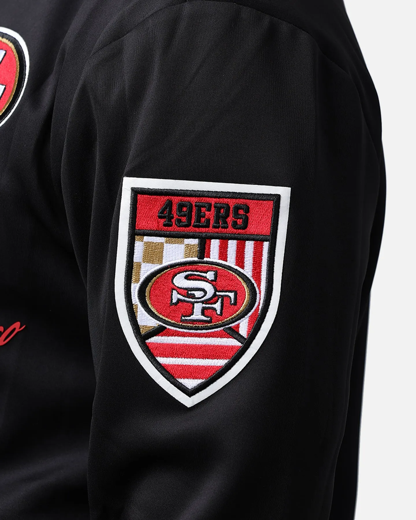 Pro Standard San Francisco 49ers Fast Lane Track Jacket Black/Red