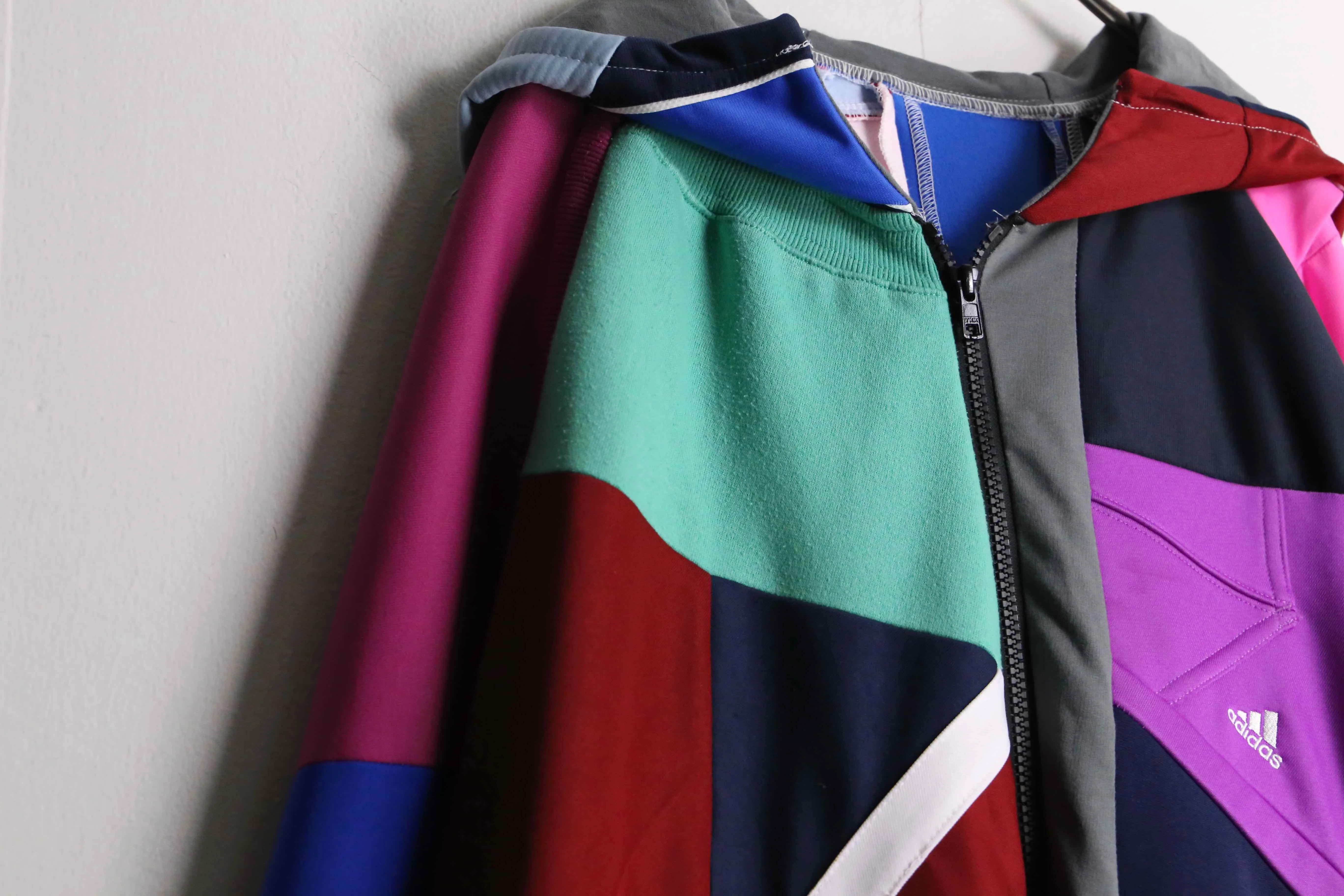 "Re:make" multicolored track jacket