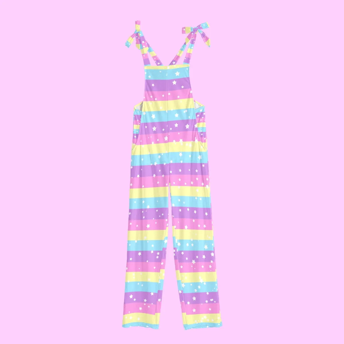 Rainbow Ribbon Jumpsuit Overalls