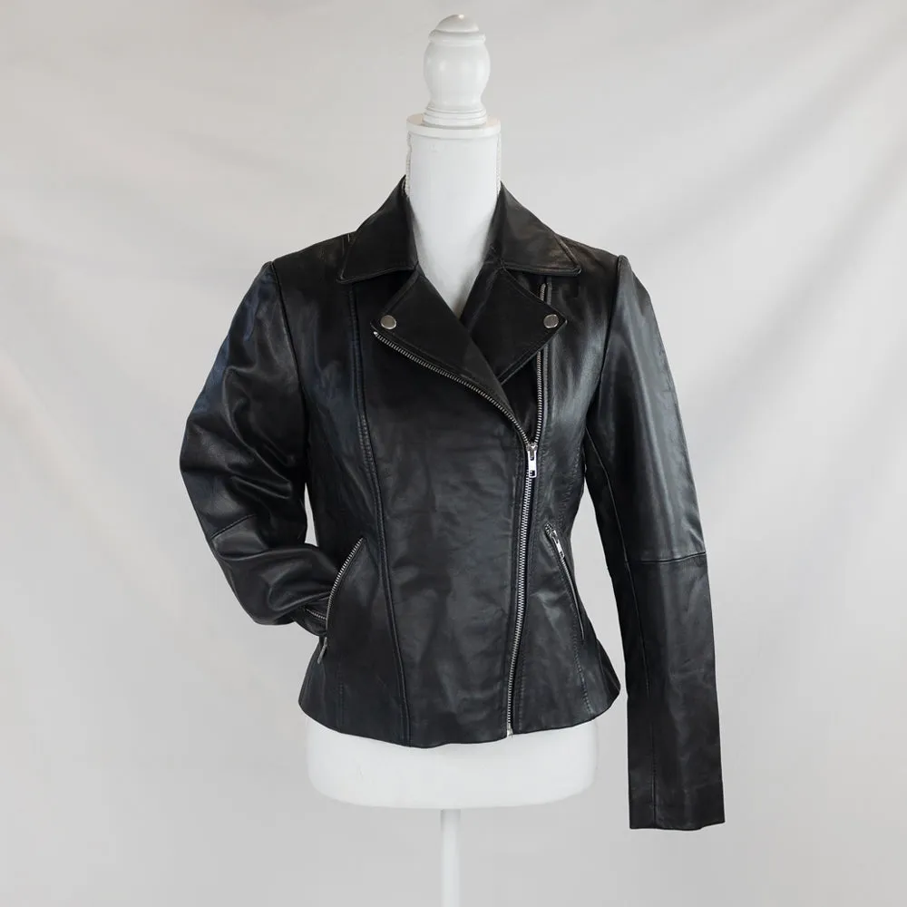 (Real Leather) To The Moon and Back Leather Jacket