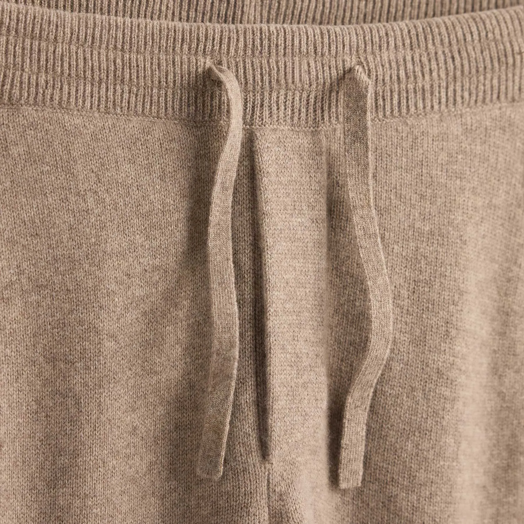 Recycled Cashmere Track Pant With Pockets - Coyote