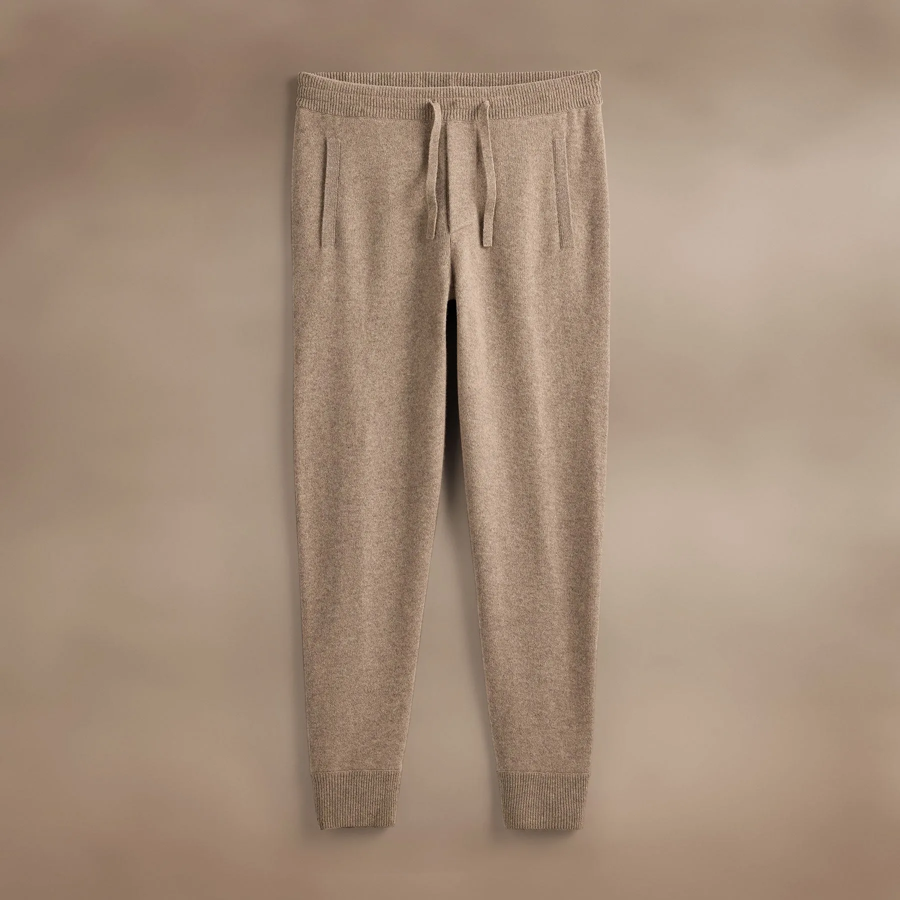 Recycled Cashmere Track Pant With Pockets - Coyote