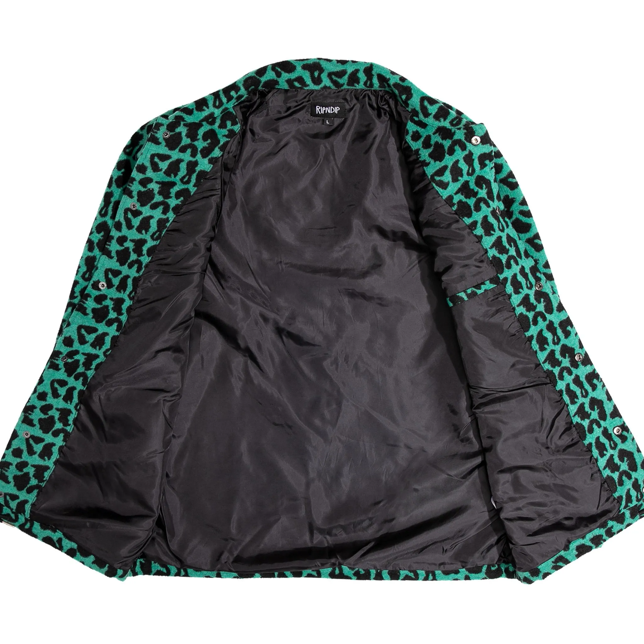 Ripntail Cheetah Coaches Jacket (Teal / Black)