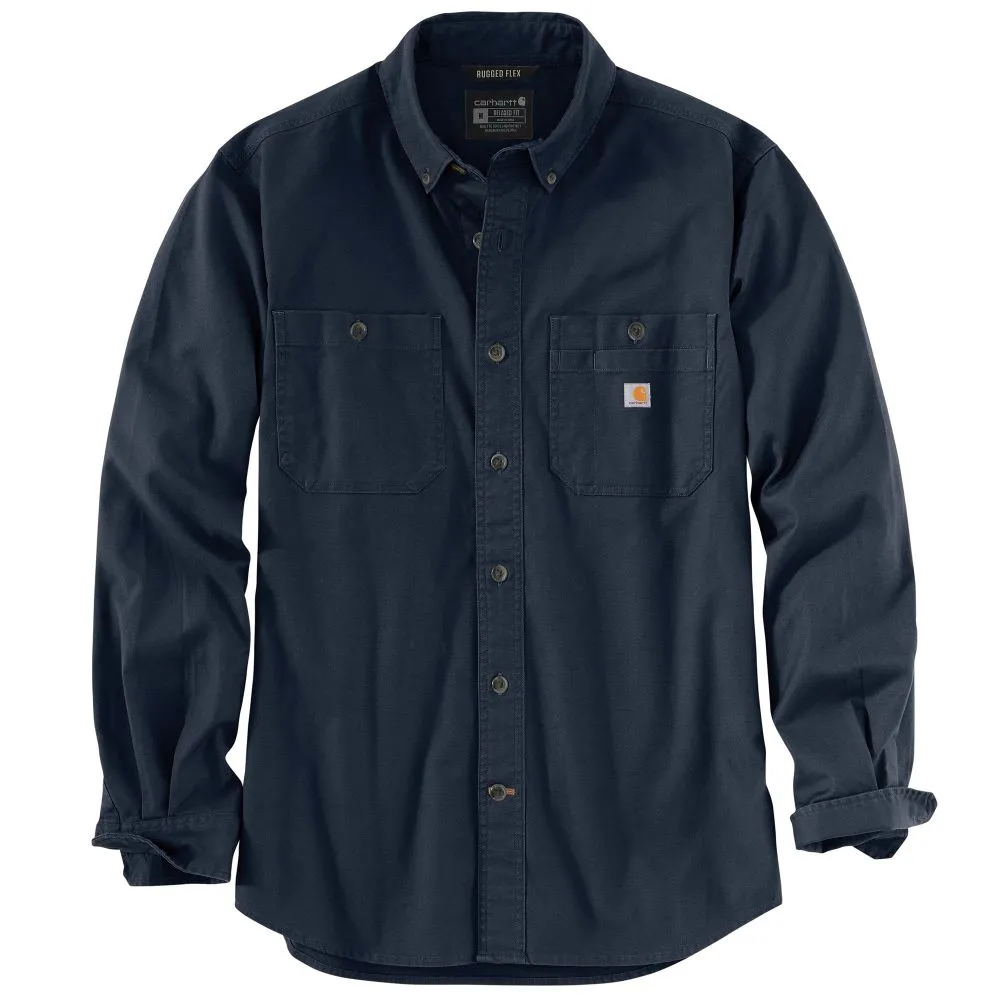 Rugged Flex Relaxed Fit Midweight Canvas Long Sleeve Shirt (103554)