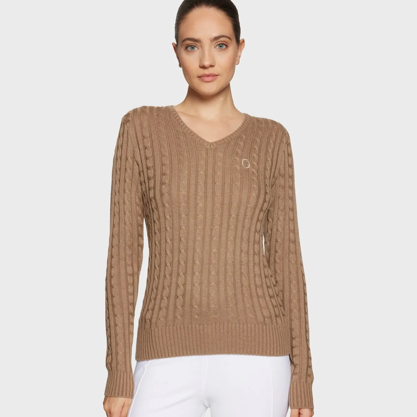 Samshield Lisa Winter V-Neck Sweater - Camel