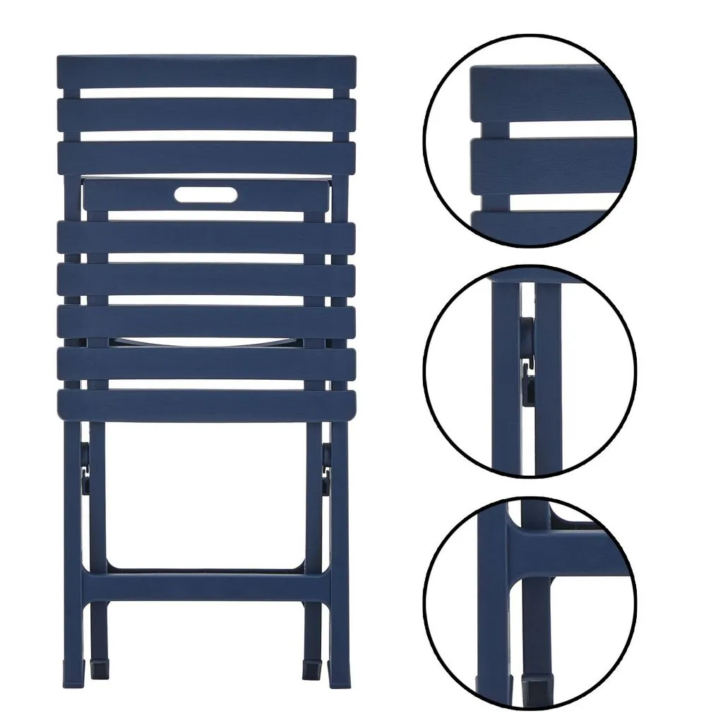 Set of 2 Terrasse Outdoor Folding Chair-Weather & UV Resistant