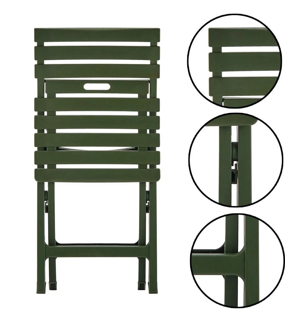 Set of 2 Terrasse Outdoor Folding Chair-Weather & UV Resistant