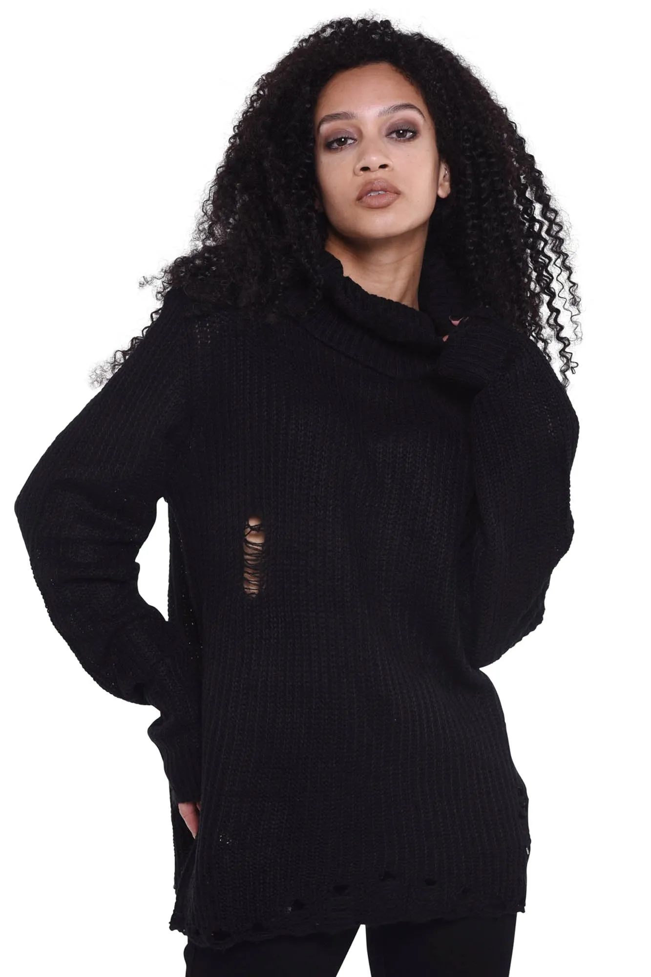 Seven Knit Sweater [BLACK]