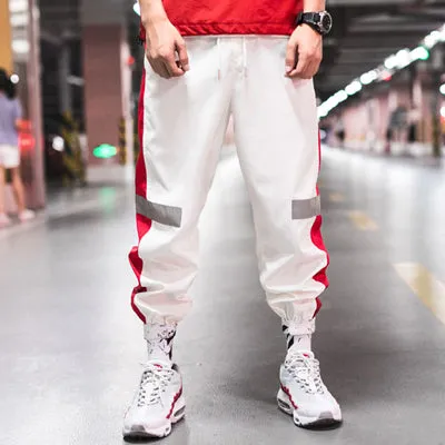 Side Striped Reflective Joggers