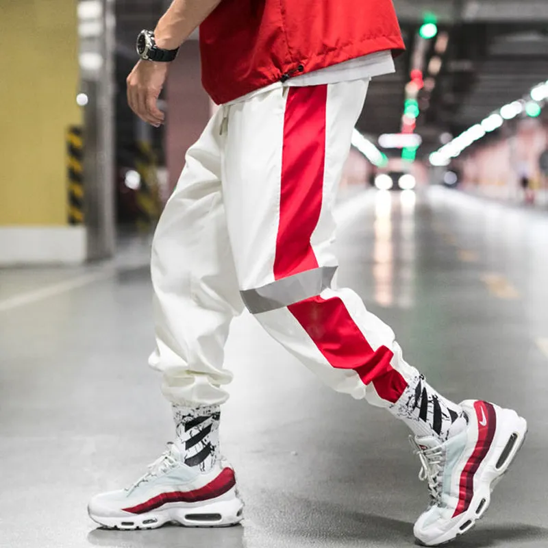 Side Striped Reflective Joggers