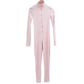 Ski Suit Jumpsuit Onesie Long Sleeved Stretchy in Baby Pink Size XXS