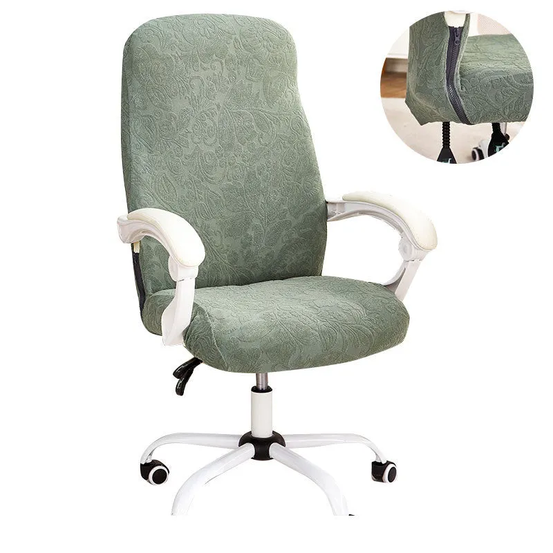 Solid Printed One-Piece Office Chair Cover