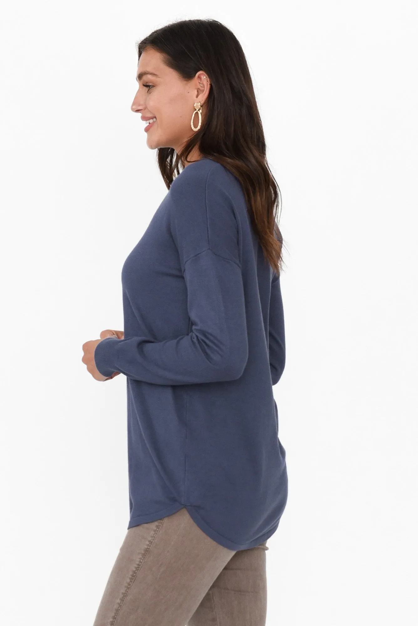 Sophie Deep Blue Knit Jumper