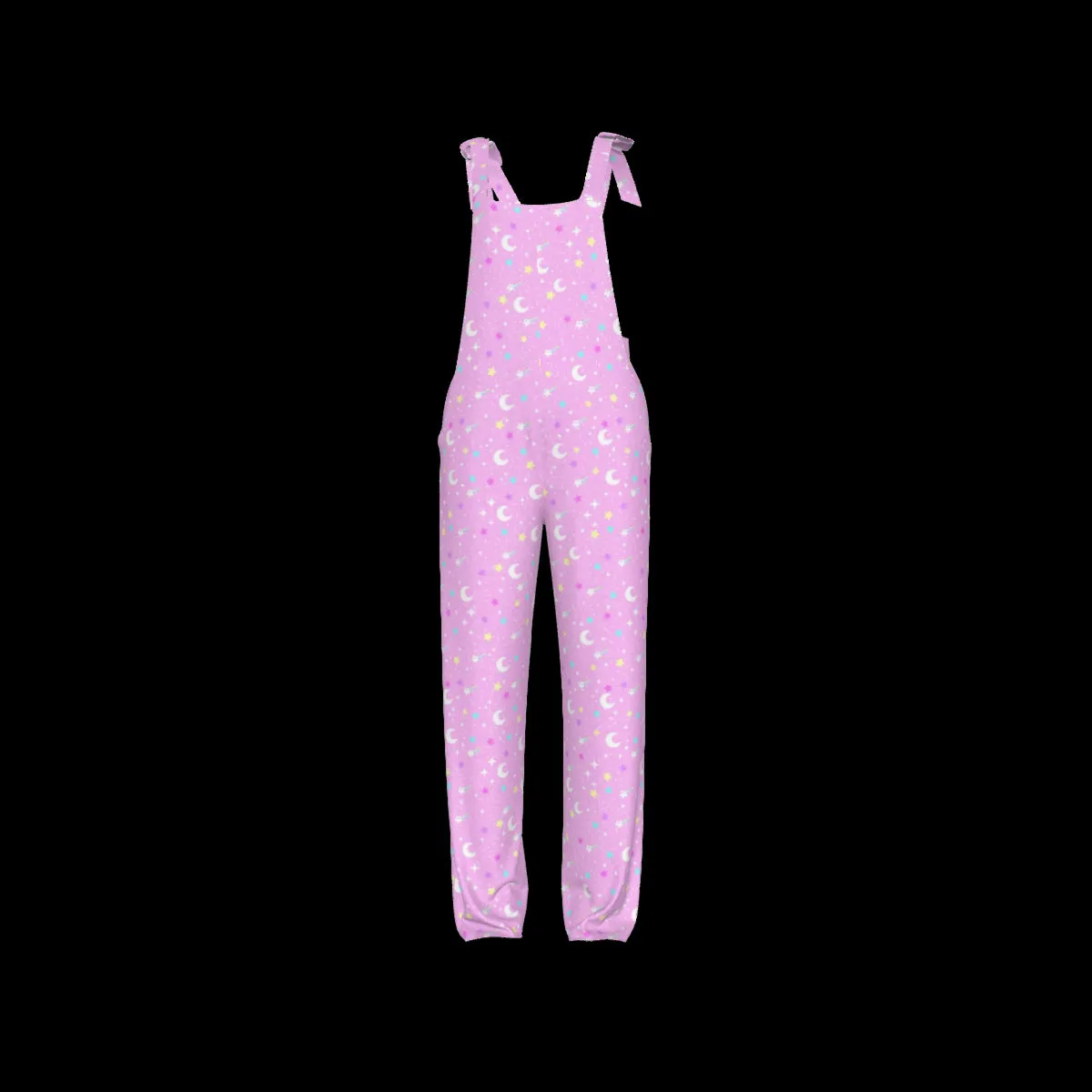 Starry Glitter Pink Jumpsuit Overalls