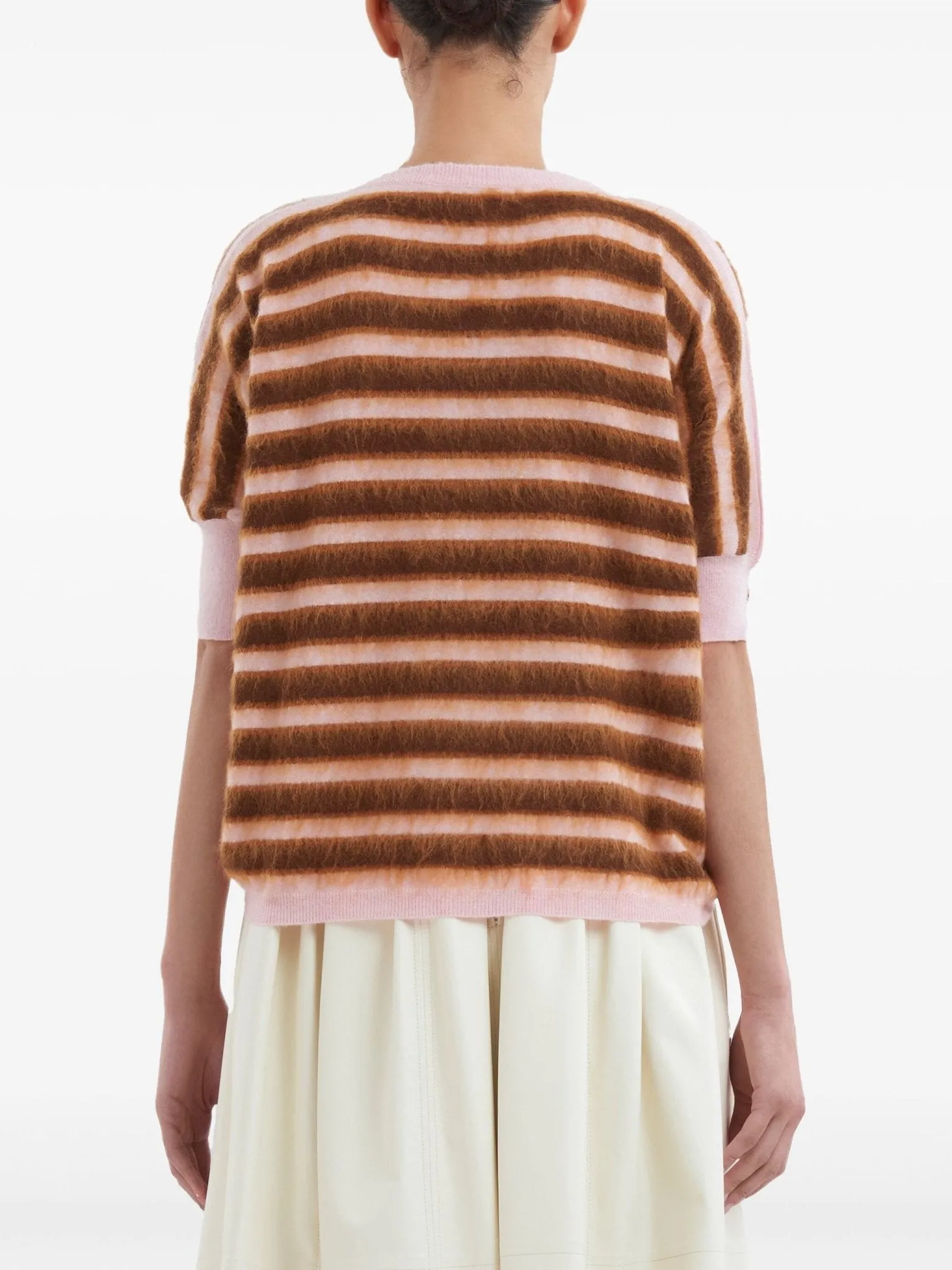 striped brushed wool jumper