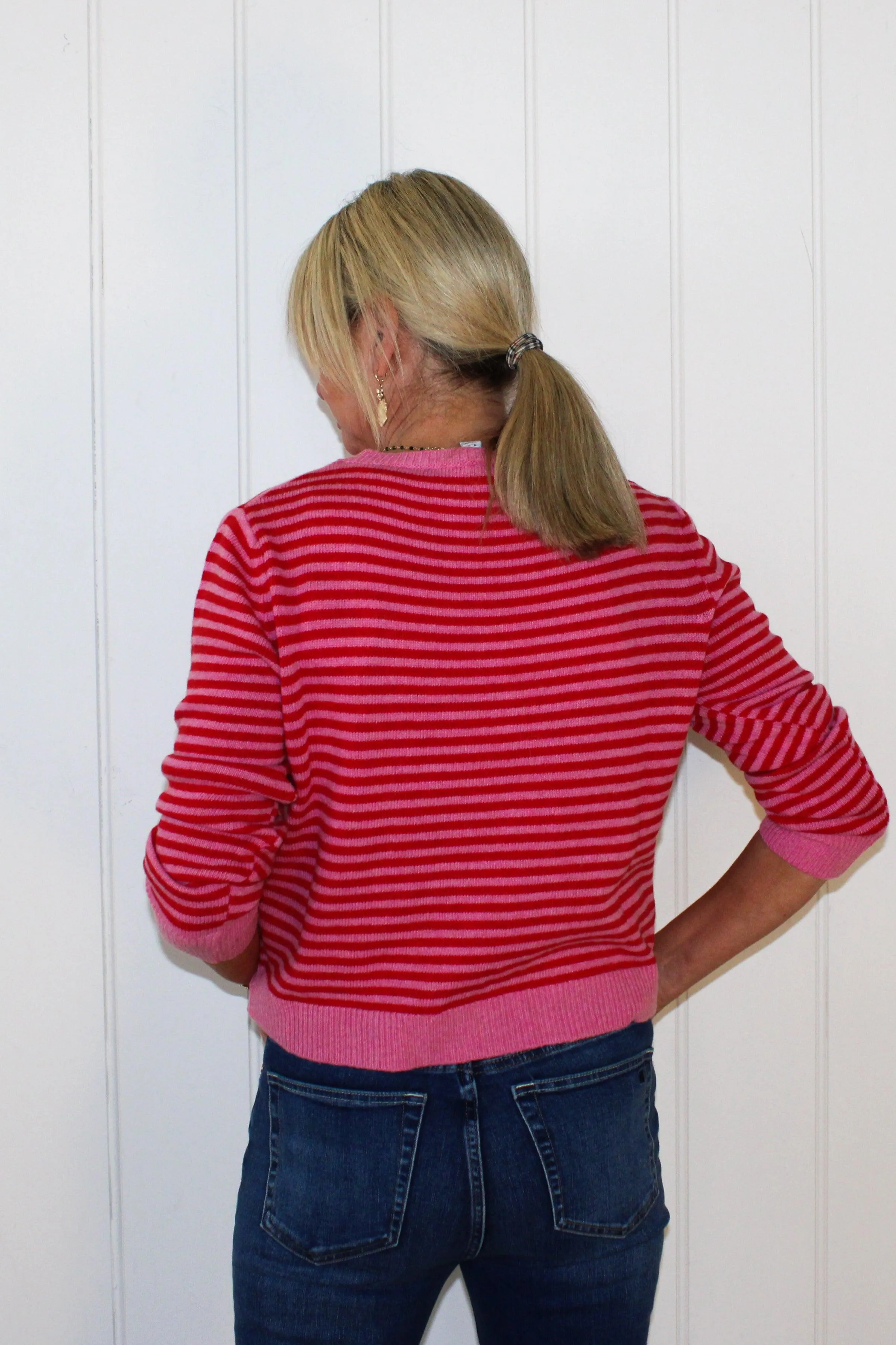 Striped Jumper| Red/Pink