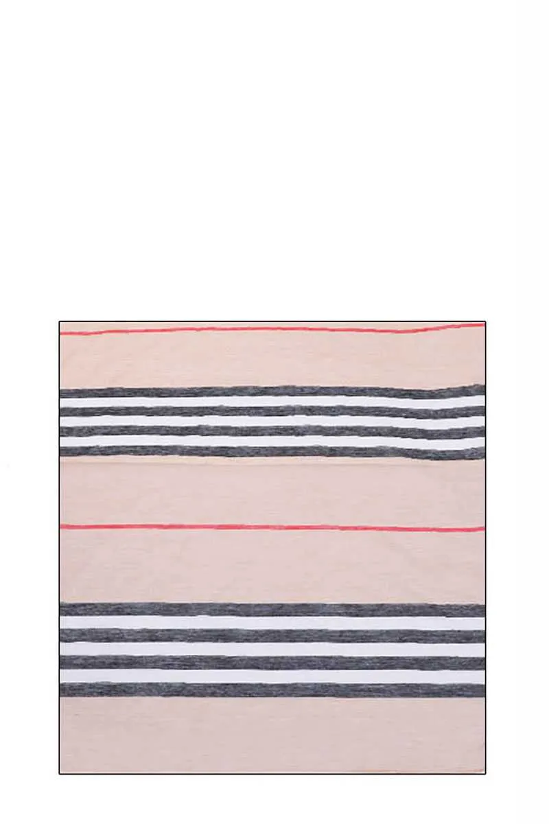 Striped Sheer Scarf