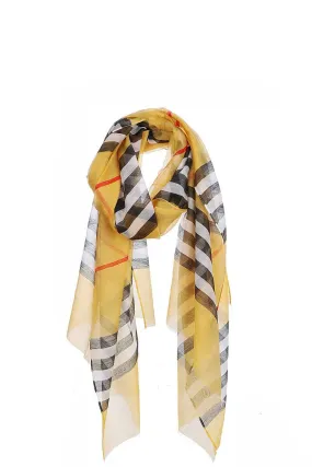 Striped Sheer Scarf