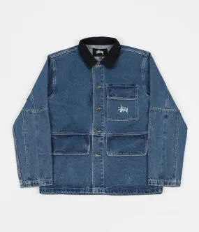 Stussy Denim Chore Coat - Blue