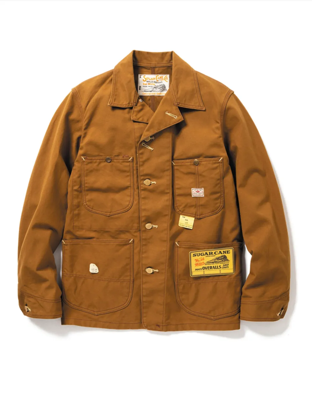 Sugar Cane, Work Coat, Brown Duck Canvas