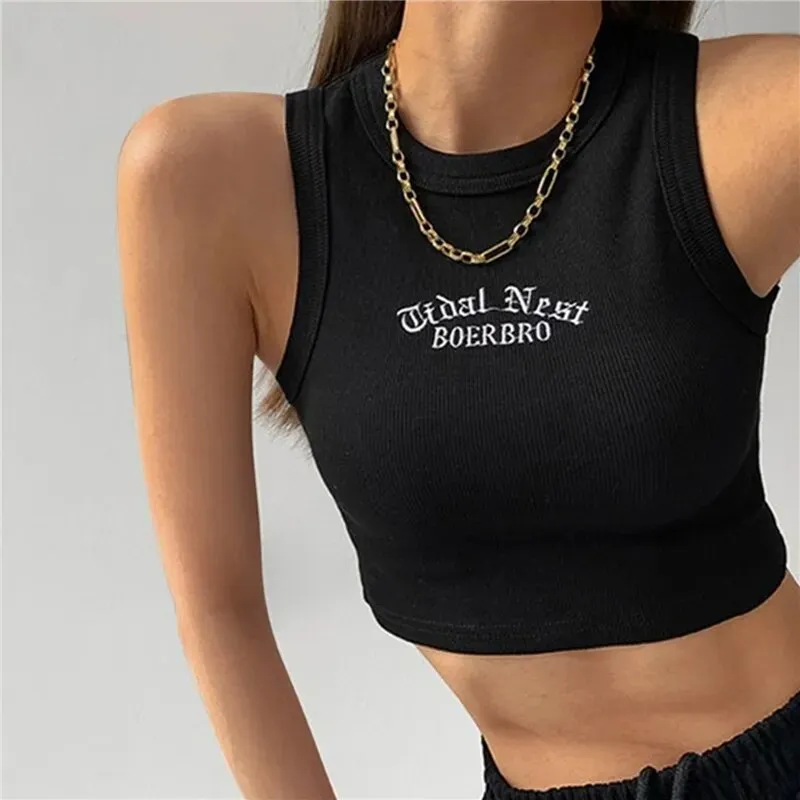 Summer Sexy Backless Tank Top Women Sleeveless Vest Quality Y2k Knitted Camis Tank Tops Women Casual Solid Color Basic Camisole