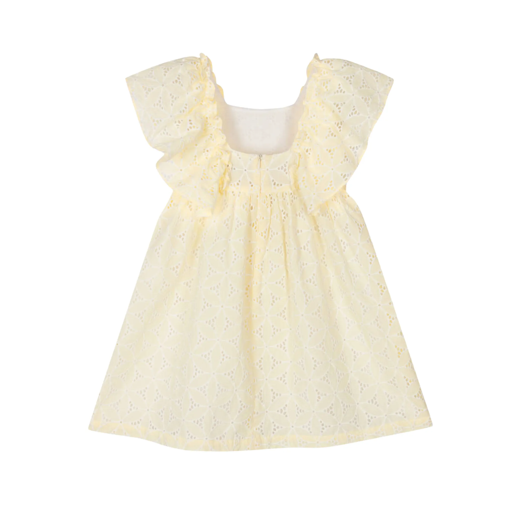 TAR Yellow Eyelet Embroidery Dress