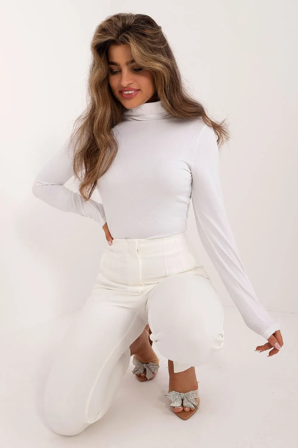 TEEK - Easy Smooth Paired Turtleneck Blouse