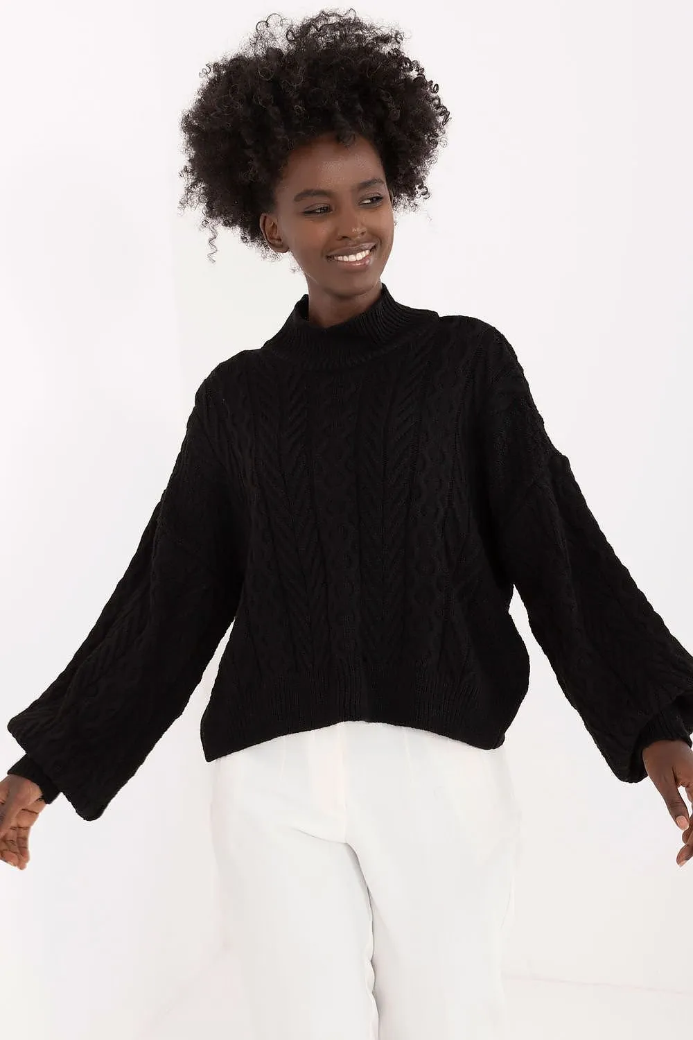 TEEK - Llifted Textured Turtleneck Sweater