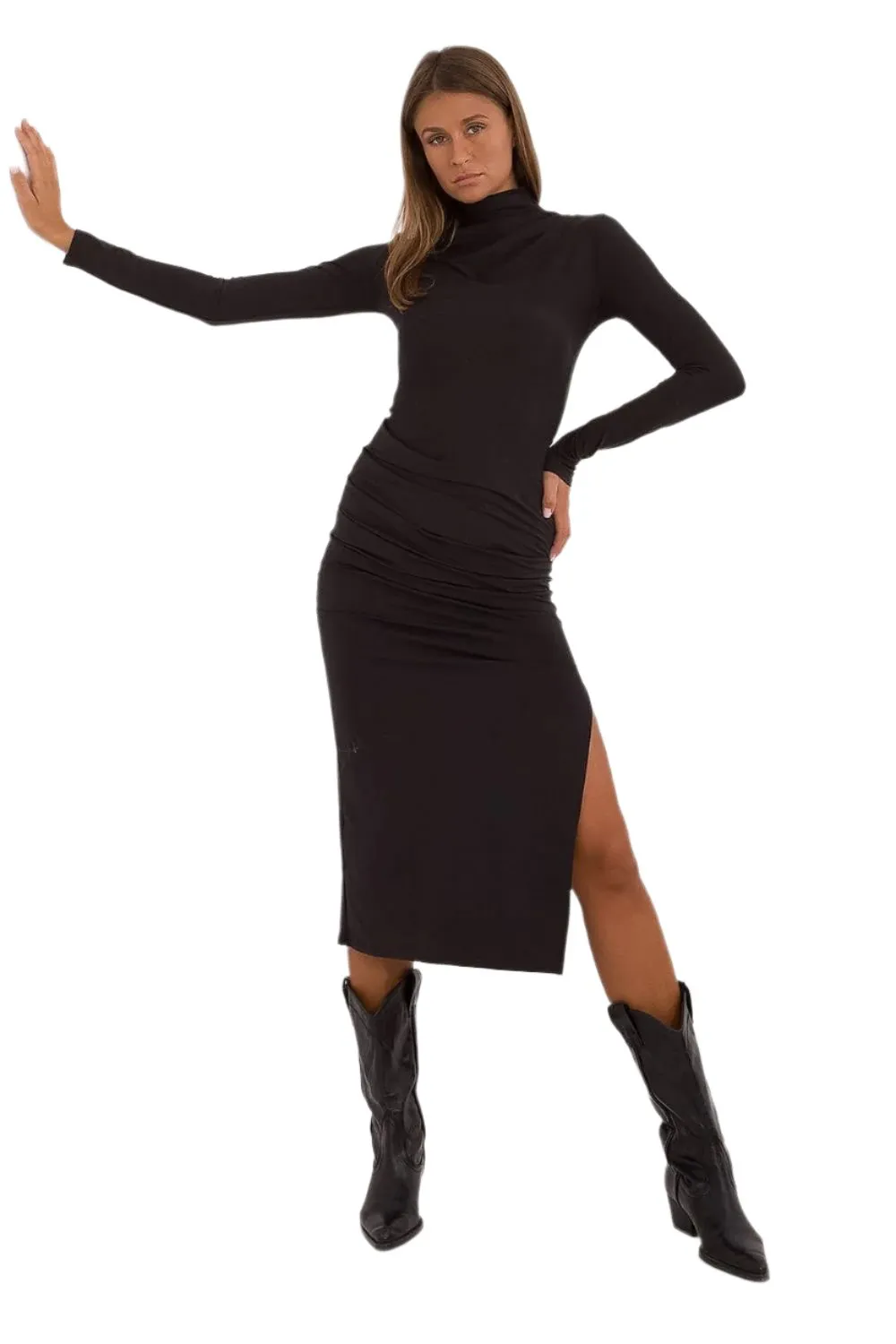 TEEK - Turtleneck Pencil Dress