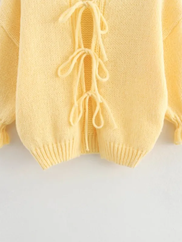 TEEK - Yellow Knit Sweater Vest