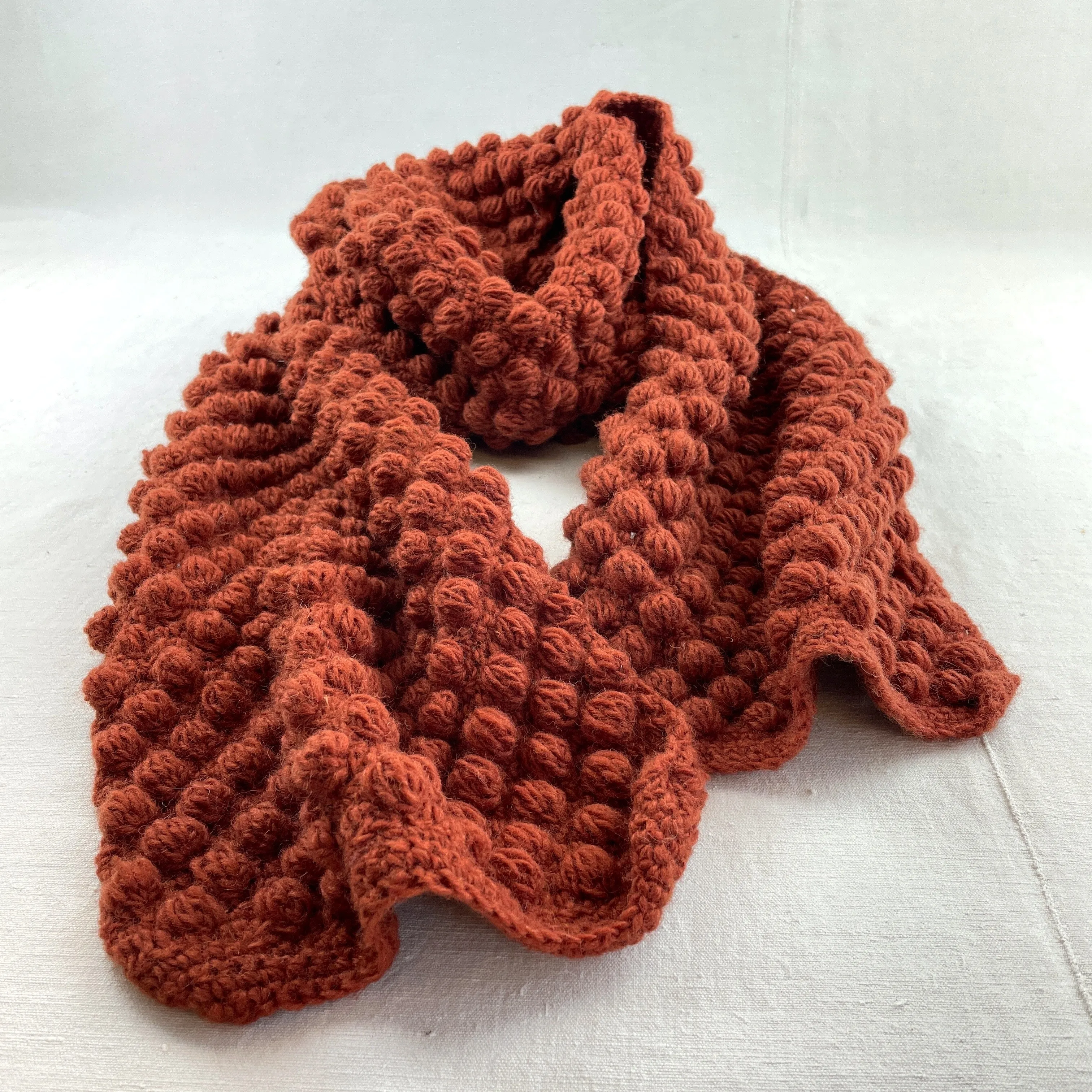 TEJASEE Chunky Boho Bobble Wool Scarf (WS)