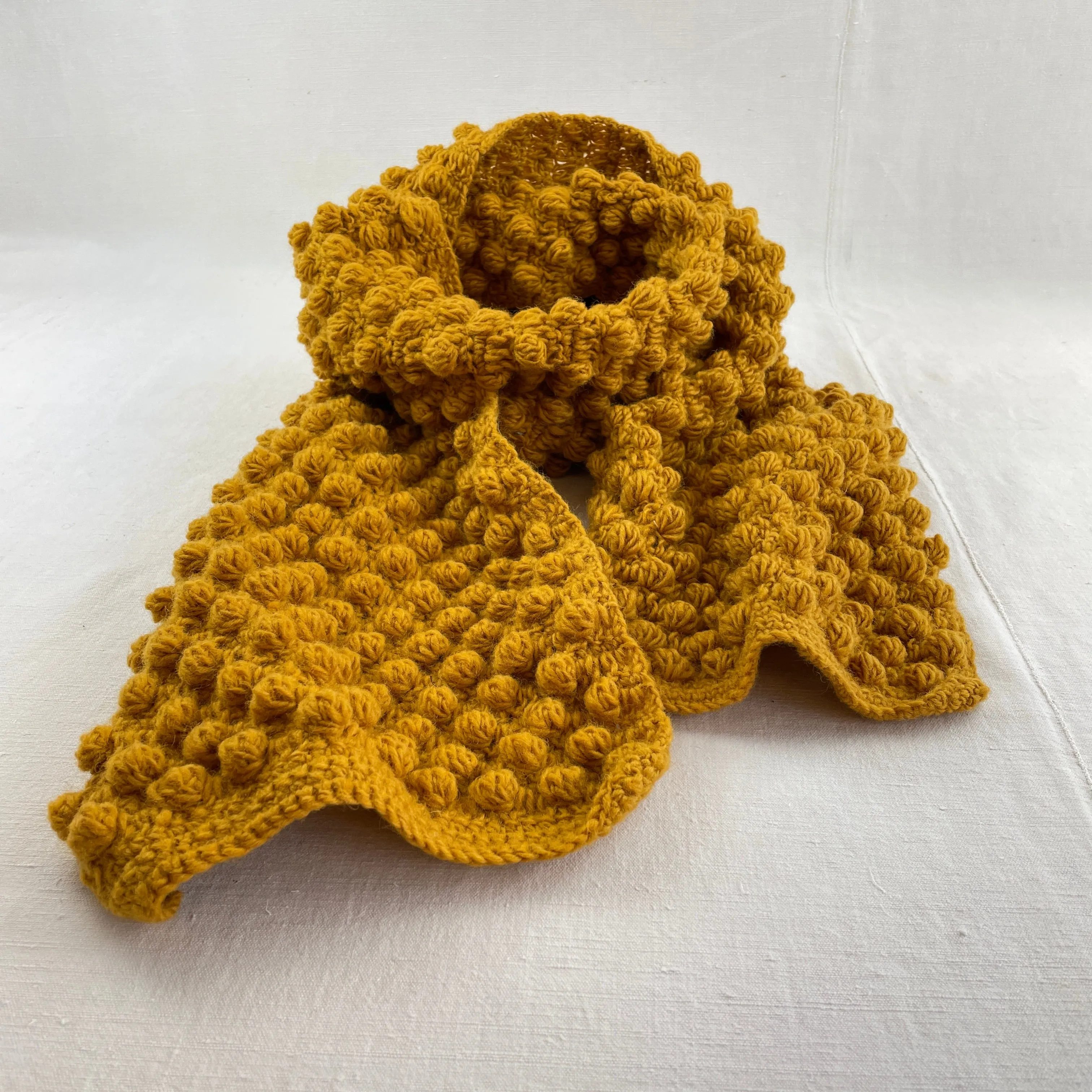 TEJASEE Chunky Boho Bobble Wool Scarf (WS)