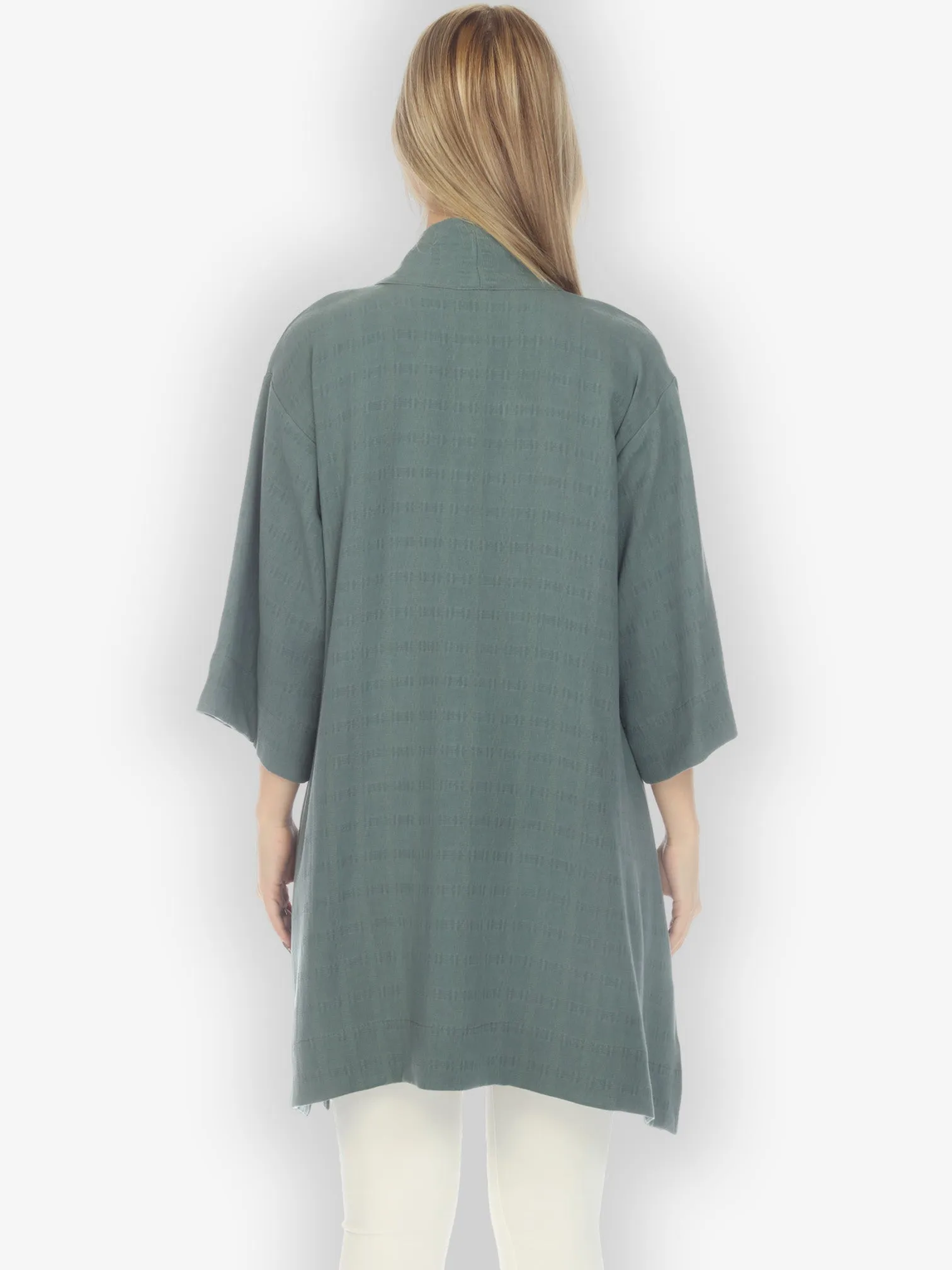 Textured Sage Kimono Jacket