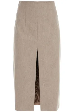 THE ANDAMANE pencil skirt with slit