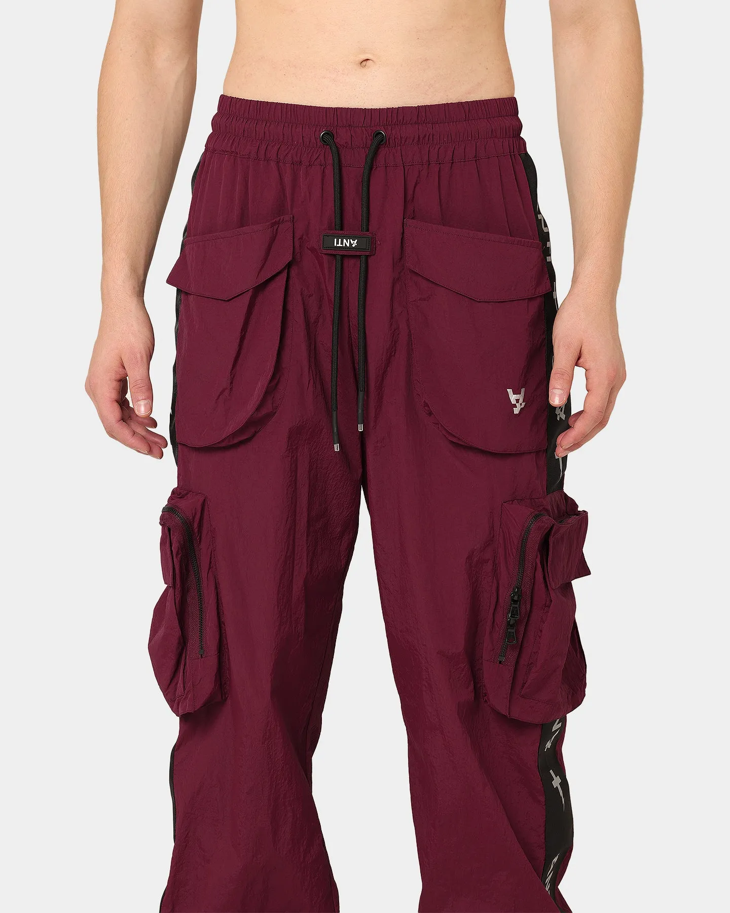 The Anti Order Galactic Utility Joggers Dark Burgundy