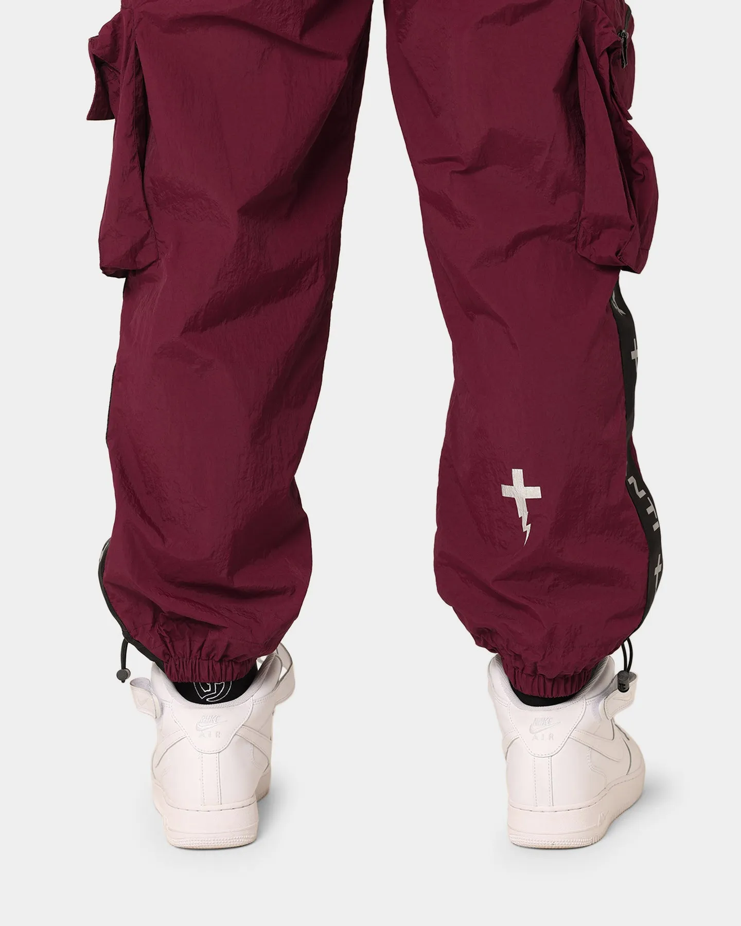 The Anti Order Galactic Utility Joggers Dark Burgundy