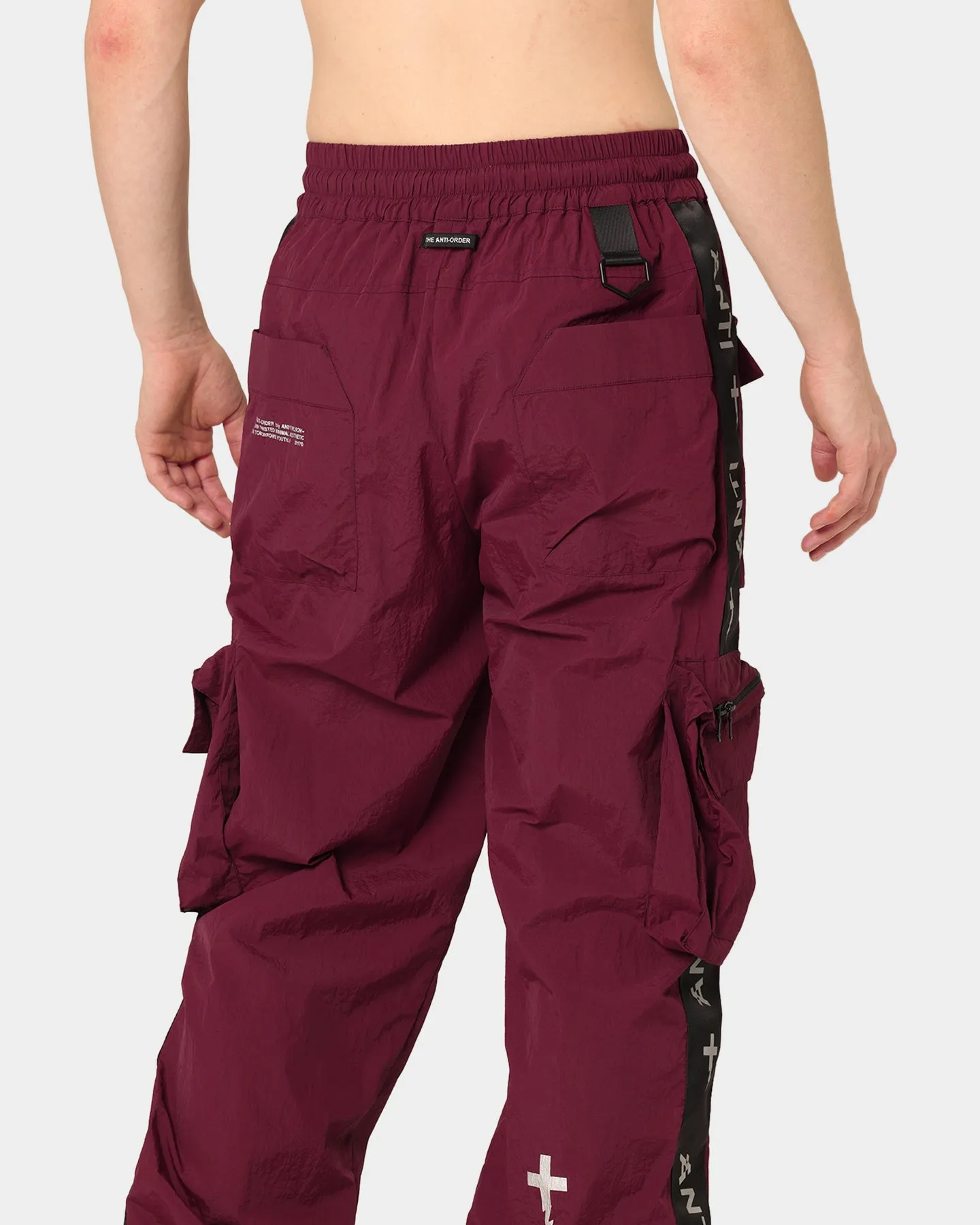 The Anti Order Galactic Utility Joggers Dark Burgundy