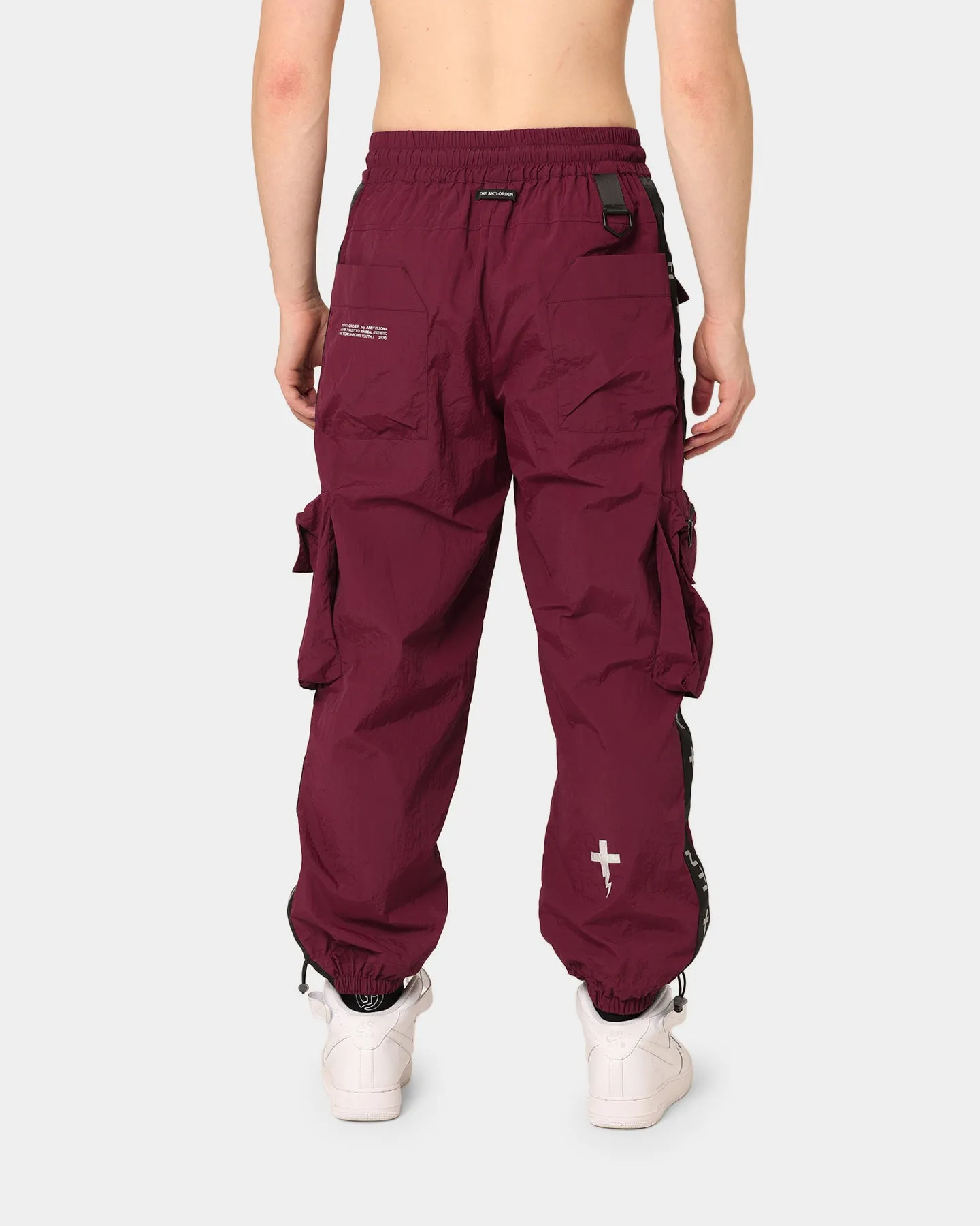 The Anti Order Galactic Utility Joggers Dark Burgundy