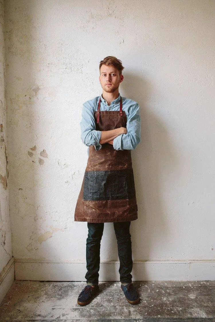 The Charles Waxed Canvas Apron by Sturdy Brothers