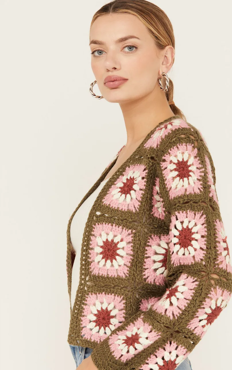 The Whoopsie Daisy Crochet Cardigan