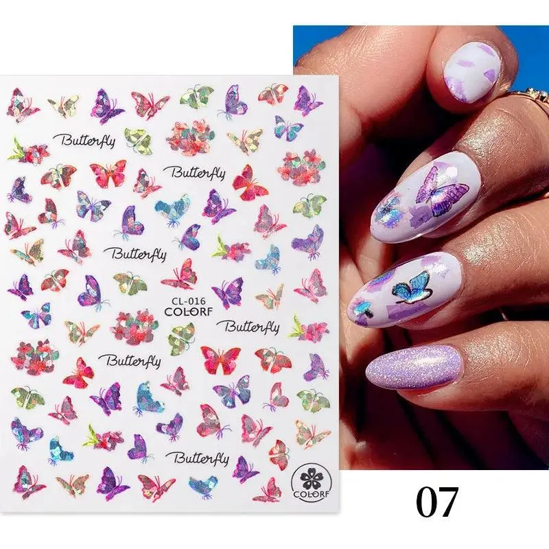 Tropical Sunset Nail Sticker Set: Exotic Beach Paradise Mani Fun