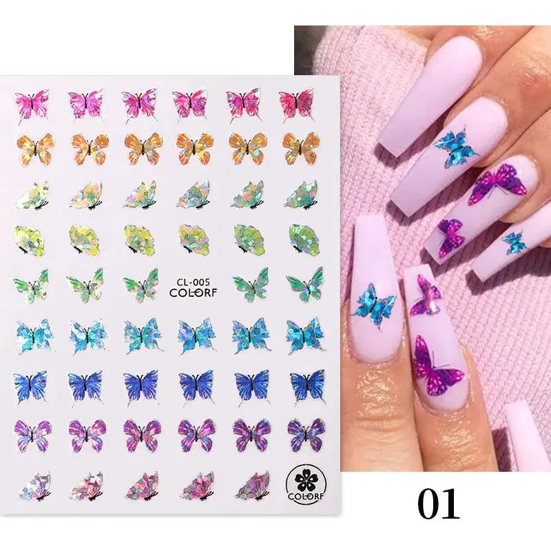 Tropical Sunset Nail Sticker Set: Exotic Beach Paradise Mani Fun