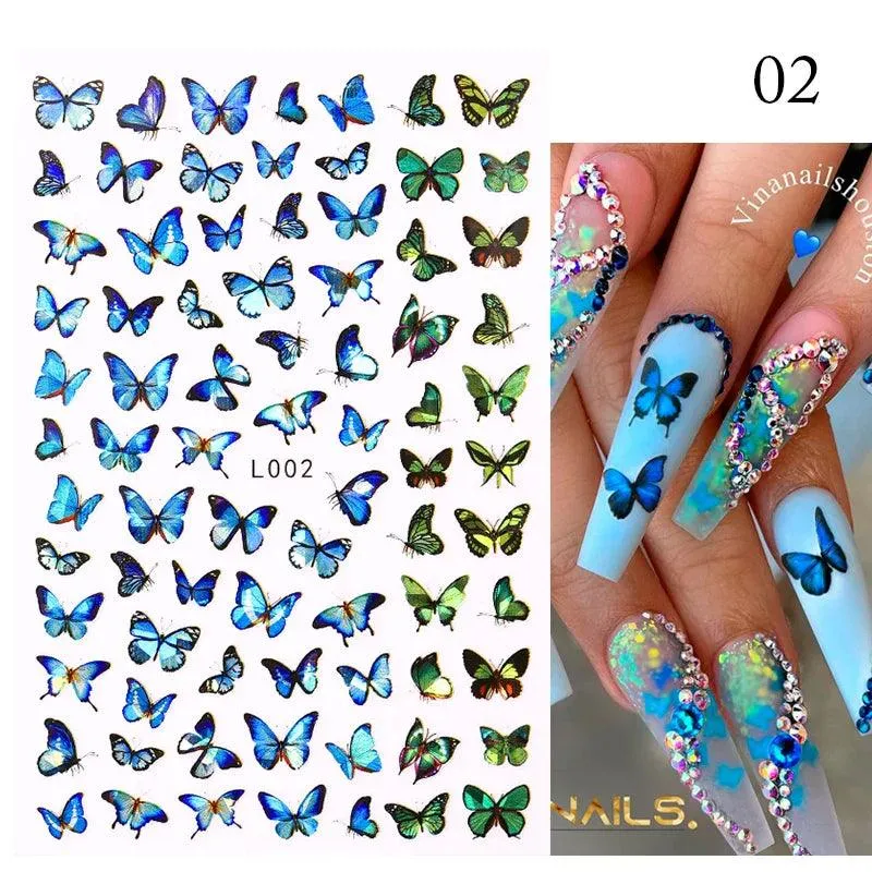 Tropical Sunset Nail Sticker Set: Exotic Beach Paradise Mani Fun